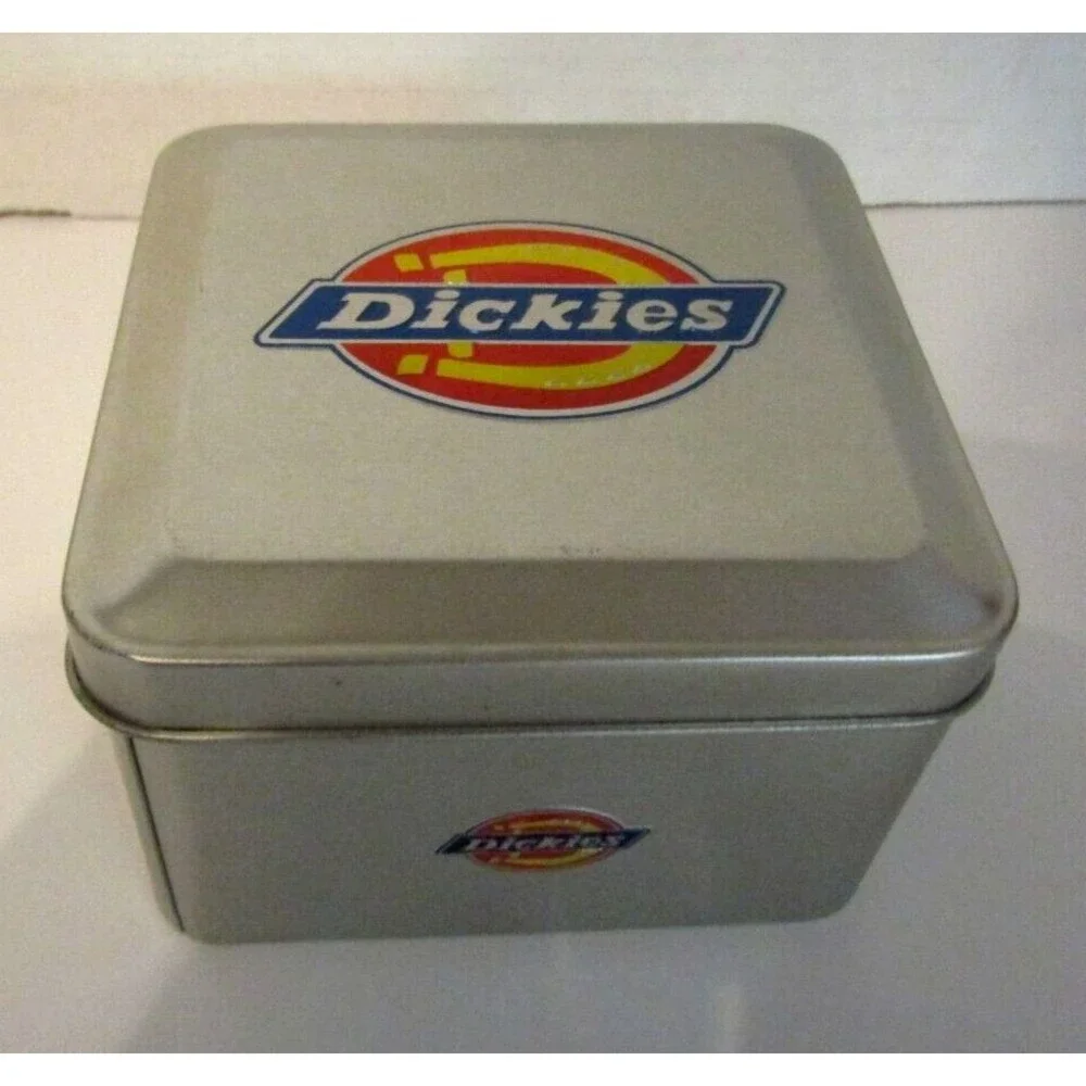 Dickies Quartz Watch Vintage Pink Suede Leather Band With Box Papers Tag Womens